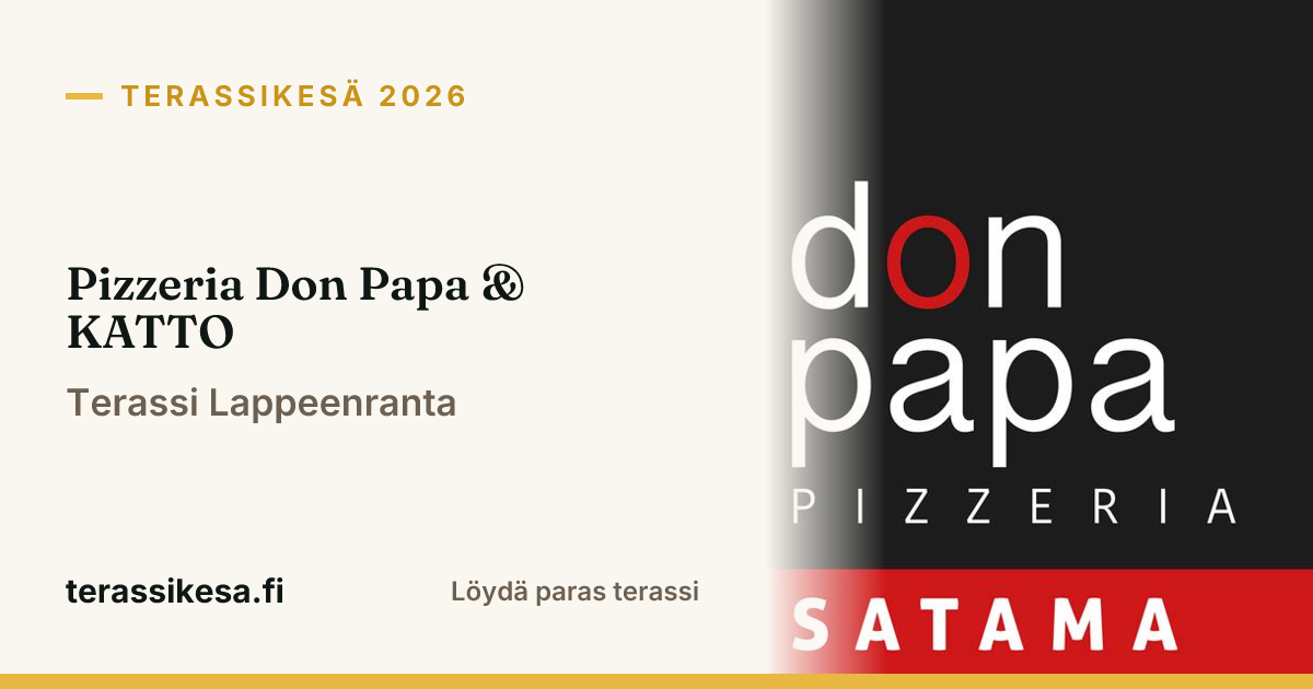 Pizzeria Don Papa & KATTO