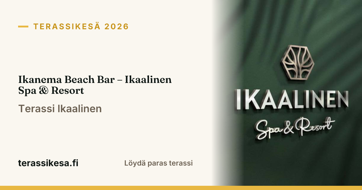 Ikanema Beach Bar – Ikaalinen Spa & Resort
