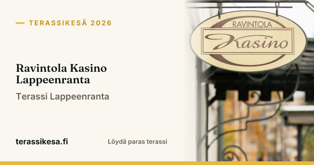 Ravintola Kasino Lappeenranta