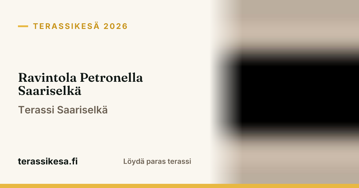 Ravintola Petronella Saariselkä