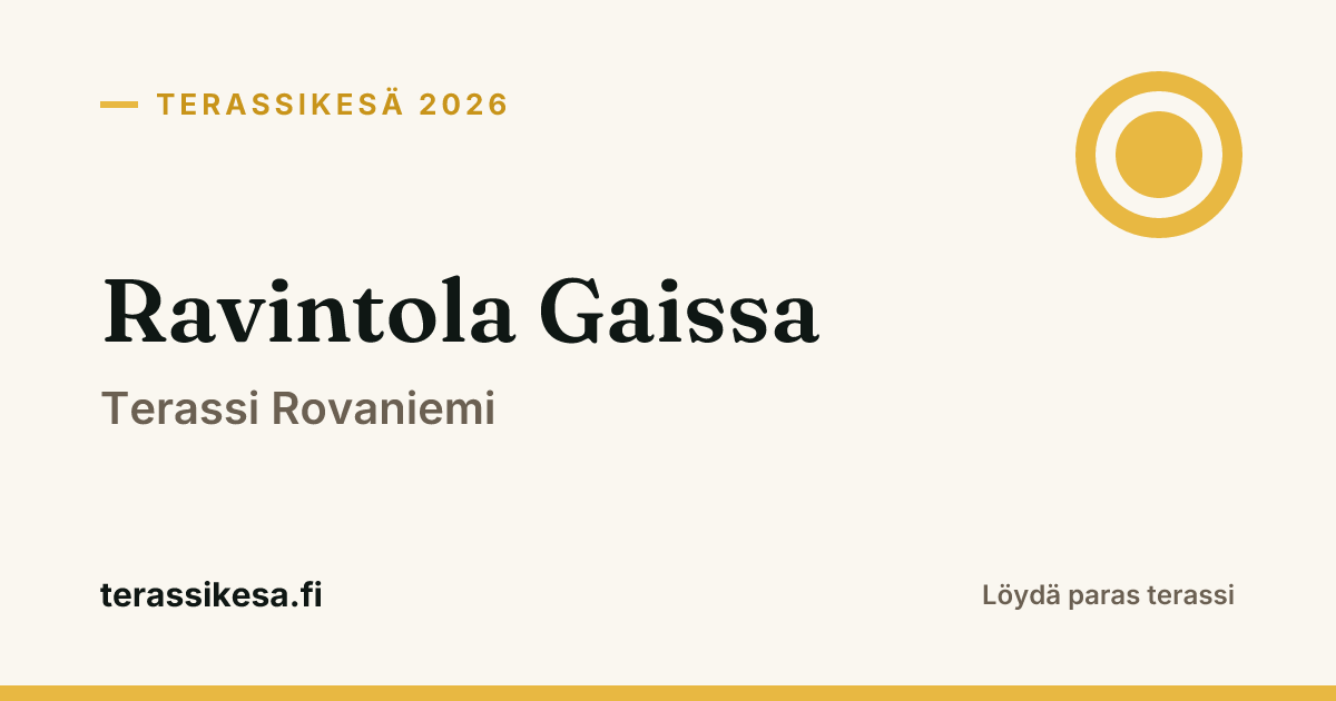 Ravintola Gaissa