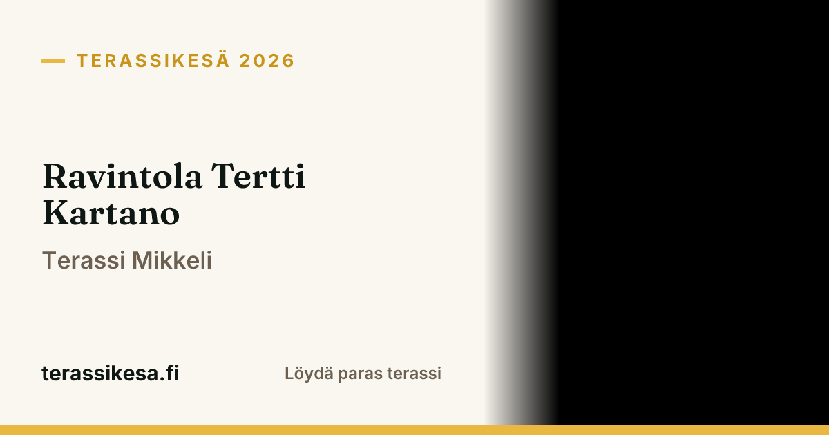Ravintola Tertti Kartano
