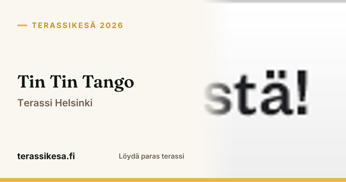 Tin Tin Tango