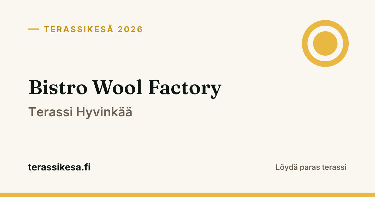 Bistro Wool Factory