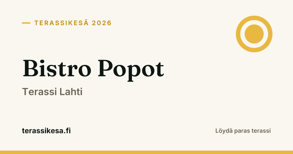 Bistro Popot