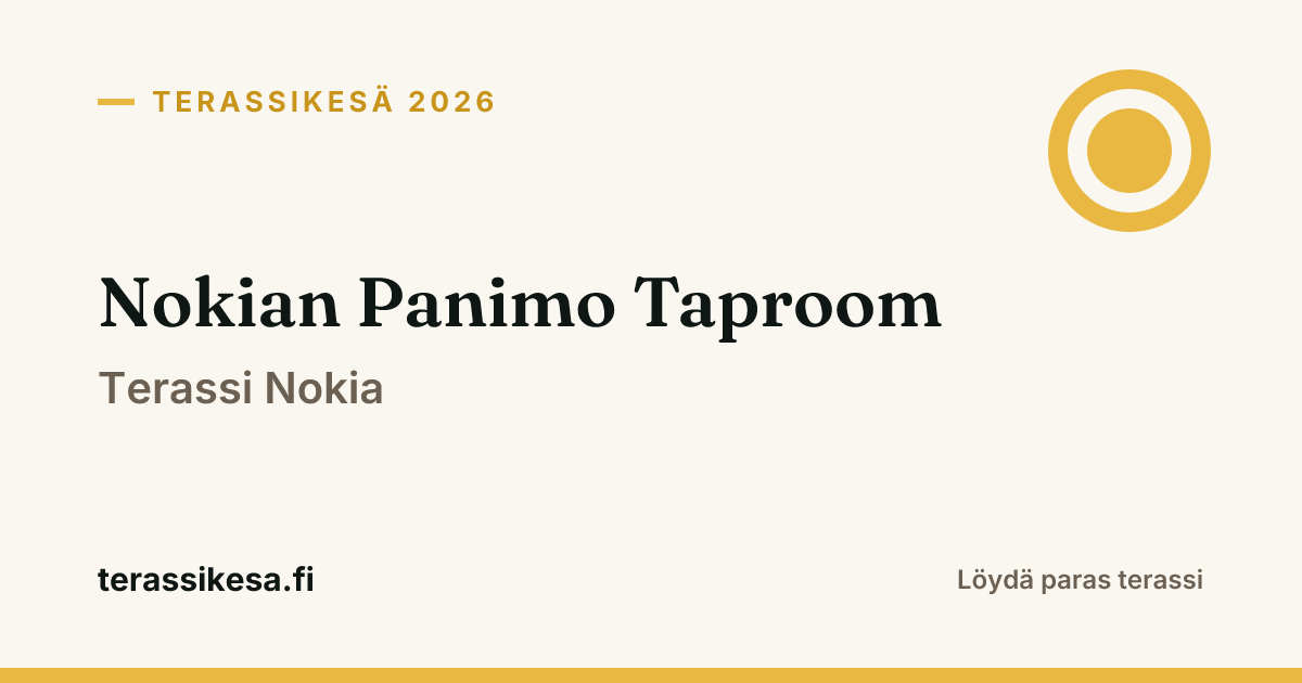 Nokian Panimo Taproom