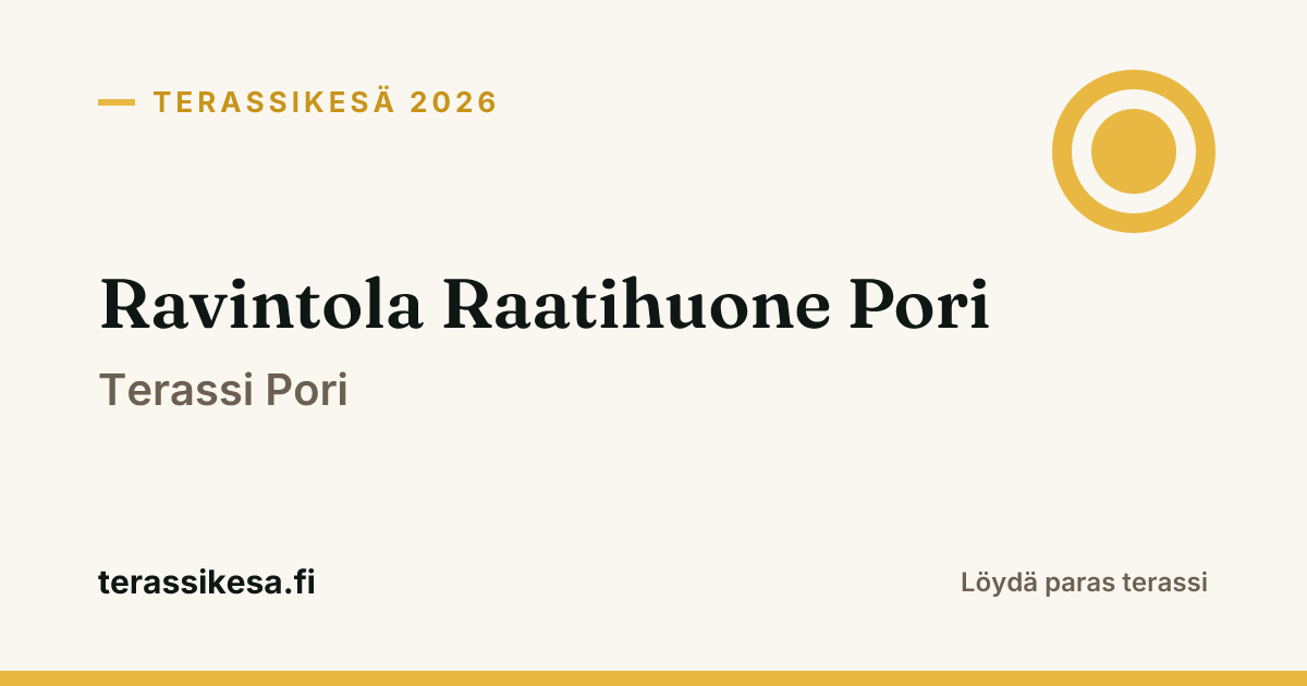 Ravintola Raatihuone Pori