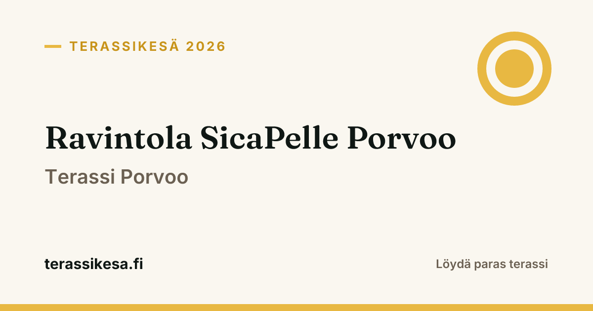 Ravintola SicaPelle Porvoo