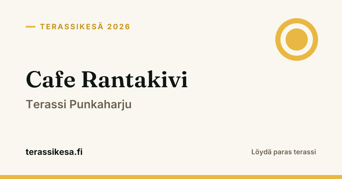 Cafe Rantakivi