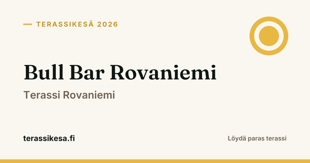Bull Bar Rovaniemi