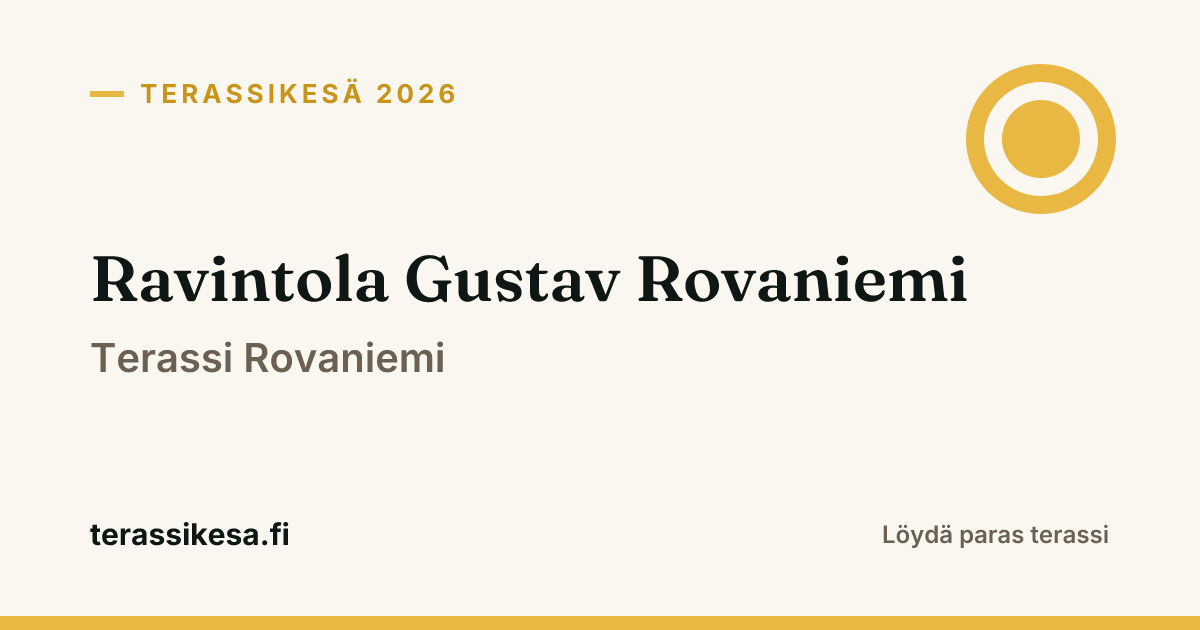 Ravintola Gustav Rovaniemi