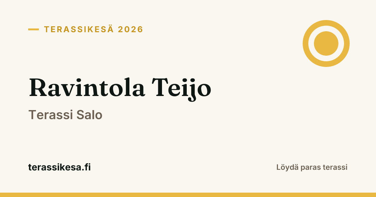 Ravintola Teijo