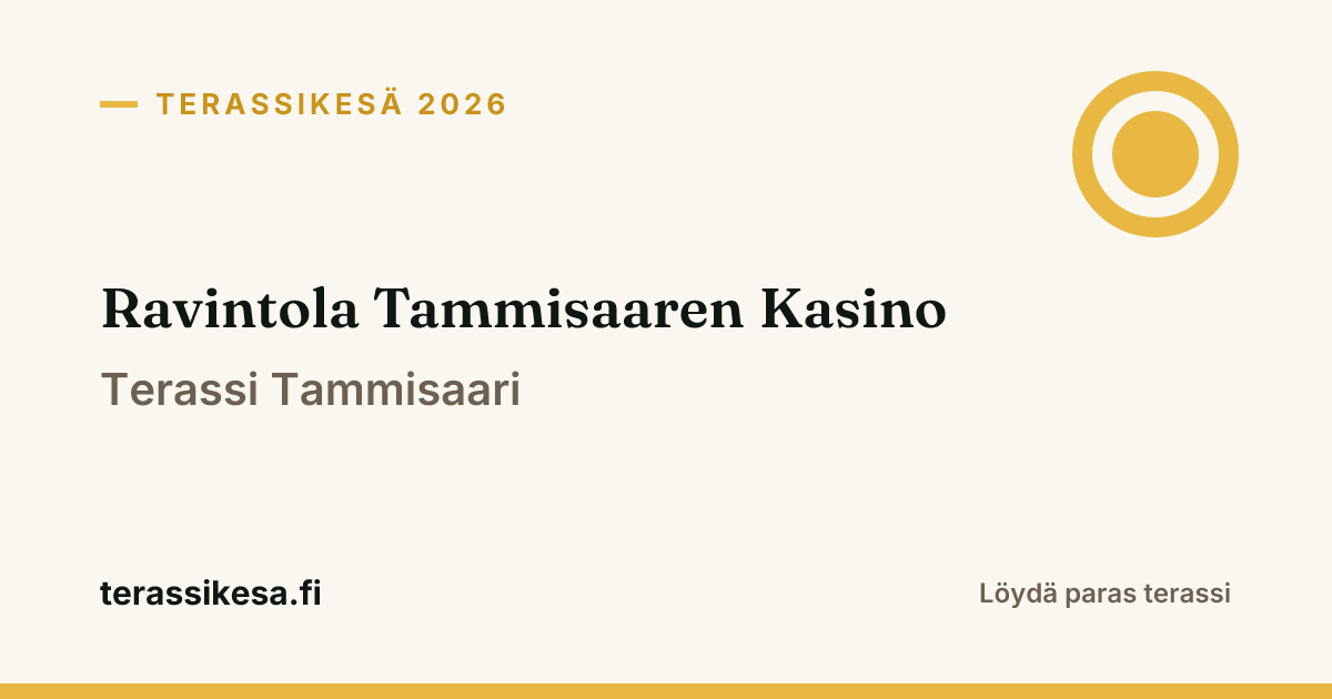 Ravintola Tammisaaren Kasino