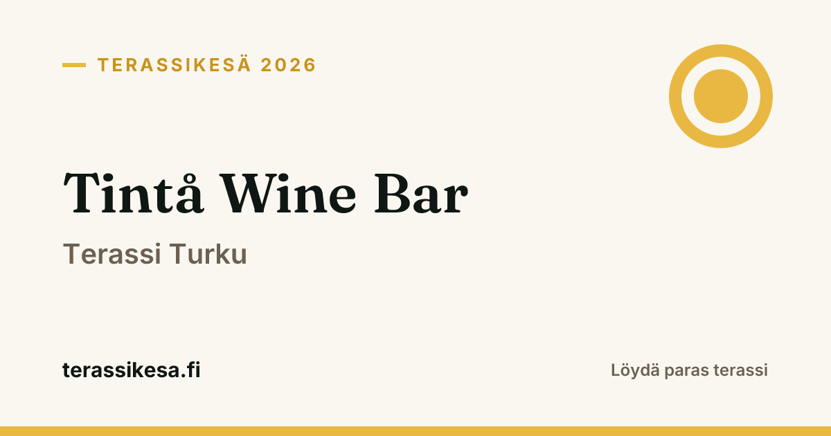 Tintå Wine Bar